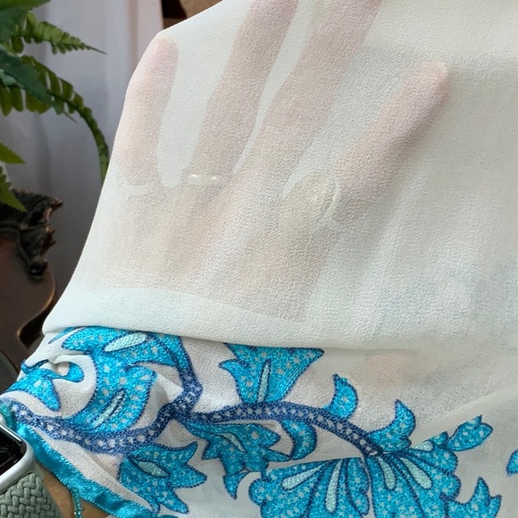 Cream/white sheer beach cover PIZAZZ - Picture 8 of 10